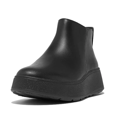 Afbeelding van Fitflop Vrouwen F Mode Leren Enkellaars, Zwart, 38.5 EU