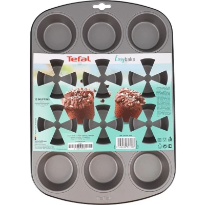 Afbeelding van Tefal Easybake Muffinvorm Cupcake Bakvorm 38 X 27 cm 12 Muffins