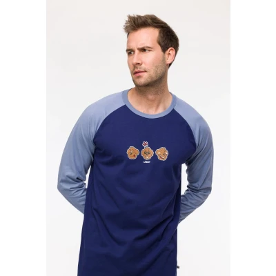Afbeelding van Woody Jongens Heren Pyjama donkerblauw maat 092/2J