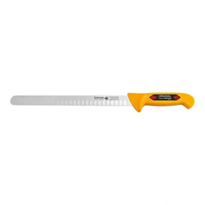 Afbeelding van Eikaso Solingen Hammes/Zalmmes met Kuilen 30 cm Lemmet Semi Flexibel Geel Heft