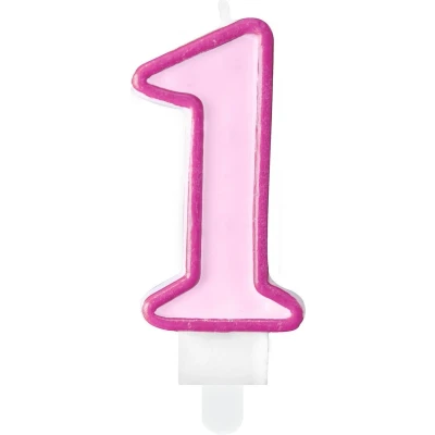 Afbeelding van Partydeco 1 Jaar Verjaardagskaars