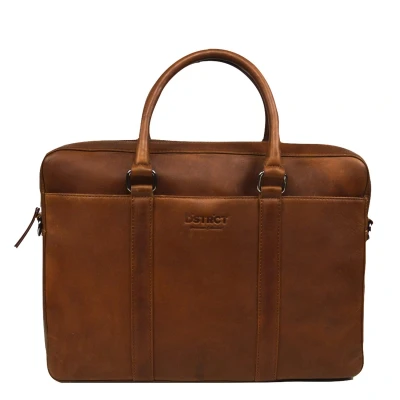 Afbeelding van DSTRCT Premium Collection Laptopbag 15,6&quot; cognac Laptoptas