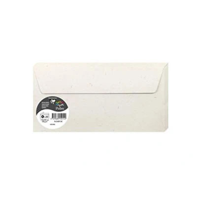 Afbeelding van Clairefontaine 55012C 20 enveloppen, zelfklevend, 11 x 22 cm, 100% gerecycled, 120 g, Natura