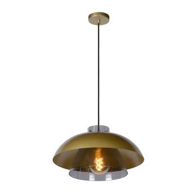 Afbeelding van Lucide AVONMORE Hanglamp Ø 40 cm 1xE27 Mat Goud / Messing