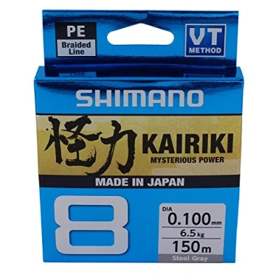 Afbeelding van Shimano Kairiki 8 150m Steel Gray 0.215mm/20.8kg Gevlochten lijn