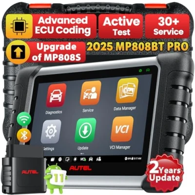 Afbeelding van Autel MaxiPRO MP808BT PRO, 2 Jaar Gratis Update [twv 650], 2024 Upgrade van MS906BT MP808S MP808, ECU Codering, Bidirectionele Controle, 31+ Dienst, Volledige Diagnose, Android 11.0