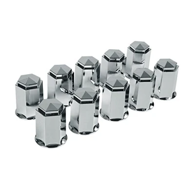 Afbeelding van ABS moerkapjes voor vrachtwagens, set van 10 stuks ? 33 mm Chroom