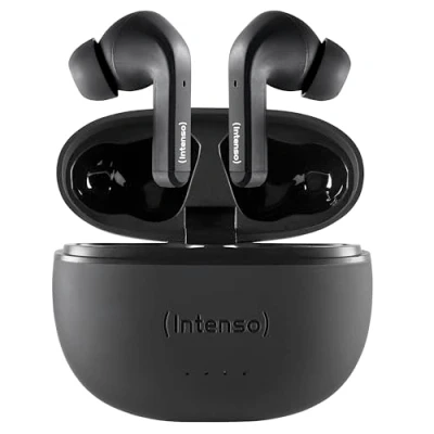 Afbeelding van (Intenso) Buds T300A True Wireless (TWS) Bluetooth in ear headphones met actieve ruisonderdrukking (ANC) zwart (3720300)