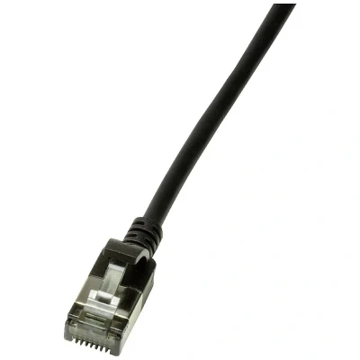 Afbeelding van CAT6a U/FTP Ultraflex, 100% koper, zwart, 1M Netwerkkabel Computerkabel Kabel