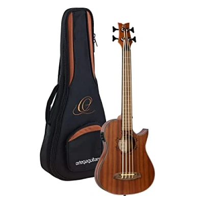 Afbeelding van Ortega Lizard Series LIZZY PRO fretloze longscale bas ukelele met tas