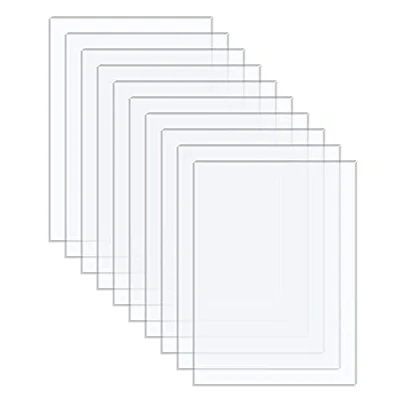 Afbeelding van Langaeleax 10 Stuks 10x15cm (1mm dik) Transparante Acrylplaten Doorzichtige Plexiglas Perspex Plaat voor Fotolijst, Projectenweergave, Schilderij (4x6 inch)