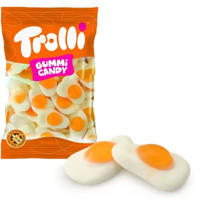 Afbeelding van Trolli Spiegeleieren 1 Kilo Spiegeleitjes Gebakken eitjes Eieren Snoep