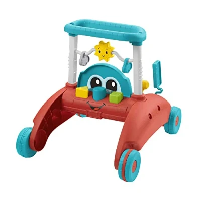 Afbeelding van Fisher Price 2 zijdige Stabiel Tempo Loopwagen (Duits), loopspeelgoed met autothema voor baby&#039;s, kinderen van 6 maanden tot 3 jaar, HJP50