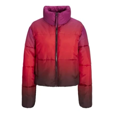 Afbeelding van JACK&amp;JONES JXIRIS Puffer Jacket OTW Gewatteerde jas, fuchsia Red/Detail: Gradient, S, rood/detail: gradiënt, S