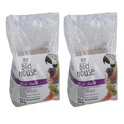 Afbeelding van AB Tools 2PK 2kg Papegaai Vogel Zand Met Oester Calcium &amp; Minerale Aid Spijsvertering Kooi Nest