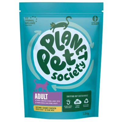 Afbeelding van Planet Pet Society Cat Dry Second Chance Adult Kattenvoer Kip 1.5 kg