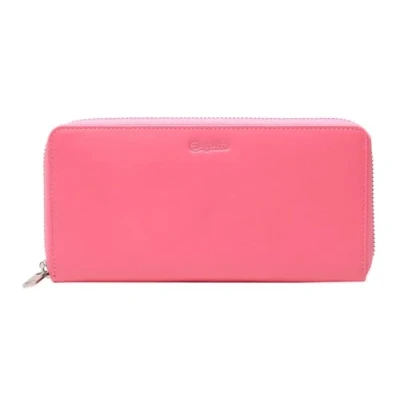 Afbeelding van Esquire Leren Portemonnee Viktoria Zip Around Wallet Salmon Roze