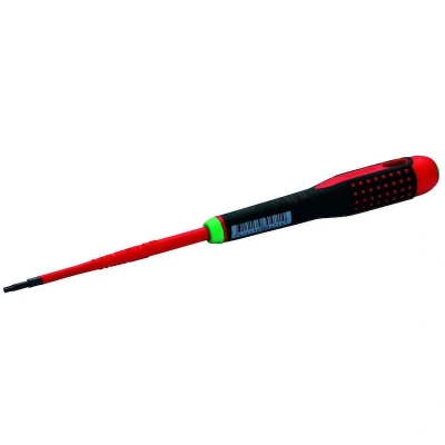 Afbeelding van Bahco Schroevendraaier ERGO™ geïsoleerd VDE driecomponentengreep smal blad TORX® T10 x 100 mm BE 8910SL