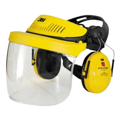 Afbeelding van 3M Bosbouwset Helm + Vizier Oorkappen G500V5F11H51 GU Geel
