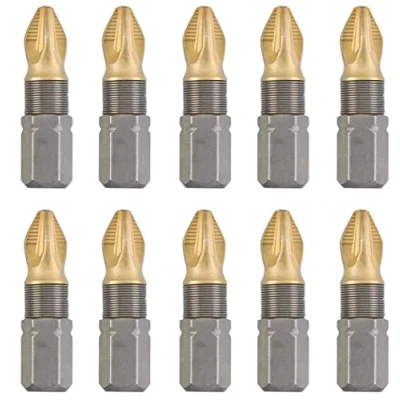 Afbeelding van kwb Titanium bits, bitset, 10 stuks PZ, 2 25 mm, bitbox, 1/4 buitenzeskant, universeel
