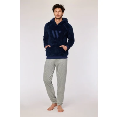 Afbeelding van Huispak heren woody broek grijs