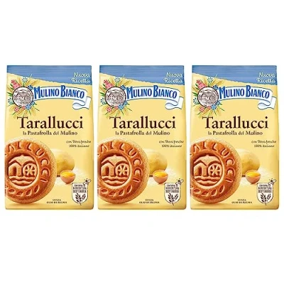 Afbeelding van MULINO BIANCO Tarallucci Shortbread koekjes uit Italië 350g x 3 pakketten (Tarallucci, x3)
