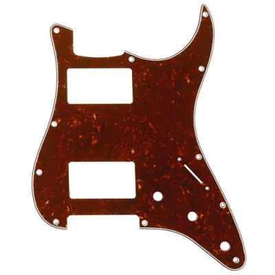 Afbeelding van Musiclily Pro HH 11 Schroefgaten Strat Gitaar Slagplaat voor Fender American/Mexican Standard Stratocaster Moderne Stijl, 4 laags Vintage Tortoise