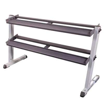 Afbeelding van Body Solid 3 Laags Dumbbellrek met uitbreidbare opslag GDR60 Grijs Metaal