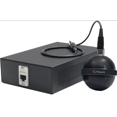 Afbeelding van POLY IP plafondmicrofoons, Microfoon voor telefoons, Bedraad, Zwart