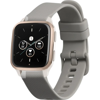 Afbeelding van kwmobile horlogebandje geschikt voor Garmin Venu Sq 2 Music / polsband Smartwatch bandje van TPU Activity tracker horloge band in grijs