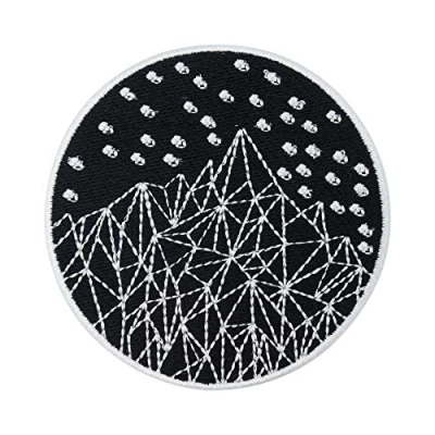 Afbeelding van Finally Home Wandelen bergen &#039;s nachts patches om op te strijken sterpatch, strijkpatches, patches,