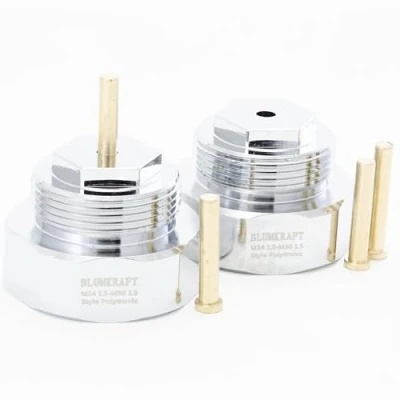 Afbeelding van BLUMKRAFT 2 stuks radiatoradapters M34 x 1,5 vrouwelijk type POLYTRONIC (prototype) op thermostaatkop M30 stekker