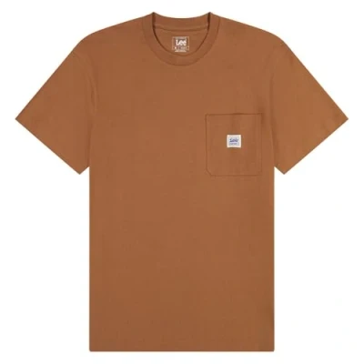 Afbeelding van Lee Short Sleeve Pocket Tshirt basic, Heren, Maat: Large, Burlwood