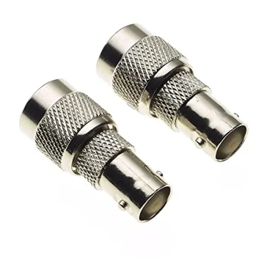 Afbeelding van TNC mannelijk naar BNC vrouwelijk Coaxial adapter Connector, Rechte 50ohm Impedantie, 2GHz maximum frequentie, In line RF voor Antennes, Broadcast, Radio&#039;s, Wifi, Coax kabels, CCTV, Pak van 2