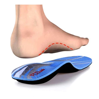 Afbeelding van PCSsole Steunzool voor hoge voetzool Orthesen Binnenzool, inlegzolen fasciitis plantaris, Platvoeten, Pronatie, Pijn in de hiel, Voeten Pijnboog Ondersteunt mannen en vrouwen (EU38 39(25cm))