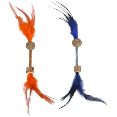 Afbeelding van Flamingo Boleo Speelgoed Katten Ps Boleo+matatabi+catnip Oranje/ Blauw 9cm Assortiment 1st 135453