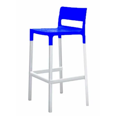 Afbeelding van Barkruk Hip voor kantine terras of cafe Blauw