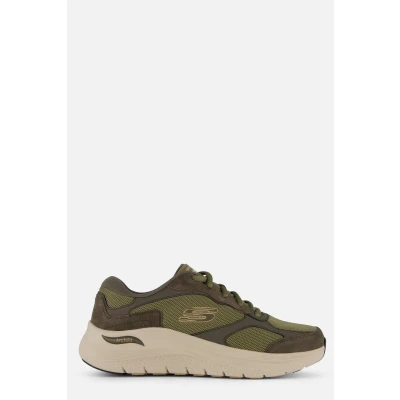 Afbeelding van Skechers Arch Fit 2.0 The Keep Heren Sneakers Olijfgroen Maat 40