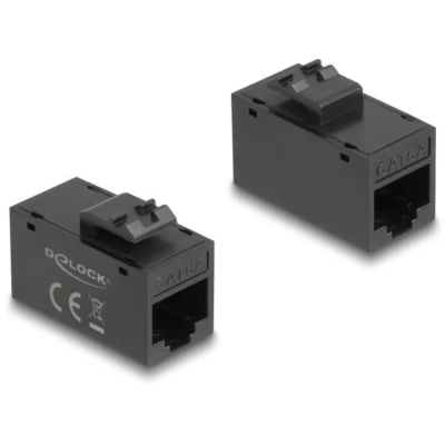 Afbeelding van Delock Keystone Modul RJ45 Buchse zu Cat.6A UTP schwarz