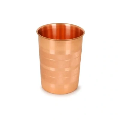 Afbeelding van Koperwaterglas puur koper, ayurvedische gezondheidsvoordelen, 250 ml drinkgerei voor dagelijks gebruik (1)