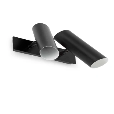 Afbeelding van Faro Lighting Link 2 Light Indoor Verstelbare Wandspot Wit, Zwart, E27