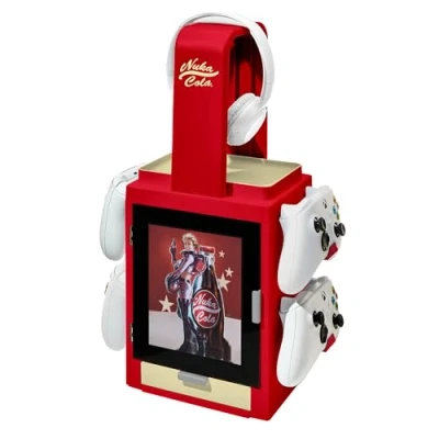 Afbeelding van Numskull Fallout Nuka Cola Light Geïnspireerde Gaming Locker voor 4 Controllers 10 Games 1 Headset