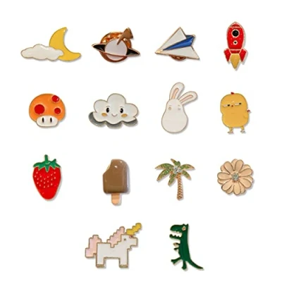 Afbeelding van 14 Stks Leuke Emaille Pins Set, Pin Badges Cartoon Broche Broches Revers Badge Set Voor Tassen Jassen Hoed Vrouwen