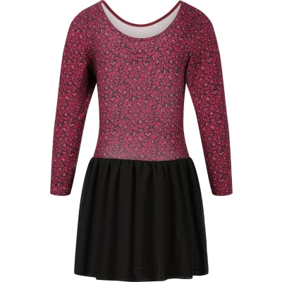 Afbeelding van Zigzag Jerseyjurk voor kinderen, Maat: 104, Rood