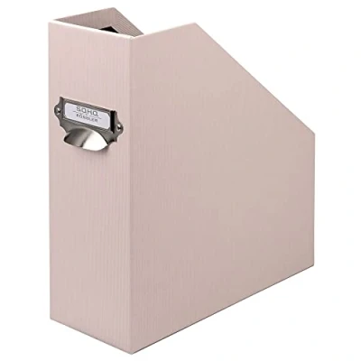 Afbeelding van Rössler Papier 1318452581 S.O.H.O. Staande organizer voor DIN A4, met handgreep en beschrijfbaar inlegetiket, 11,5 x 26 31,5 cm, poeder, 1 stuk