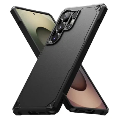 Afbeelding van Ringke Rugged Gear Case Compatibel met Samsung S25 Ultra Hoesje Luchtkussen Schokbestendig Beschermend Antikras Robuuste Hoes voor Galaxy Cover Black