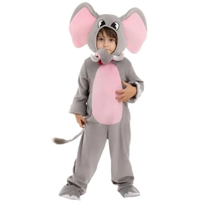 Afbeelding van Spooktacular Creations Schattig olifantenkostuum voor kinderen, Halloween verkleedpartij, Halloween, zoet of zuur, rollenspel, carnavals cosplay (peuters (3 4 jaar))