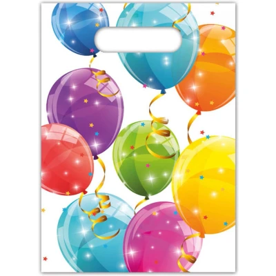 Afbeelding van Procos Uitdeelzakjes Sparkling Balloons 23 X 17 Cm 6 Stuks
