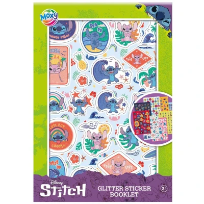 Afbeelding van Stitch a5 glitter stickerset 8 stuks