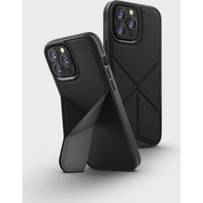Afbeelding van Apple iPhone 13 Pro Max MagSafe Hoesje TPU Uniq Backcover Donkergrijs Telefoonhoesje